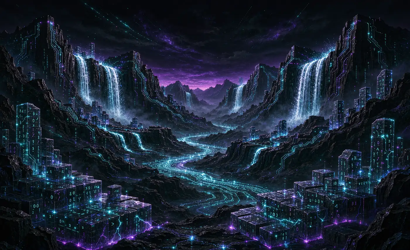 作品配图：开发者个人站 · 代码风景
